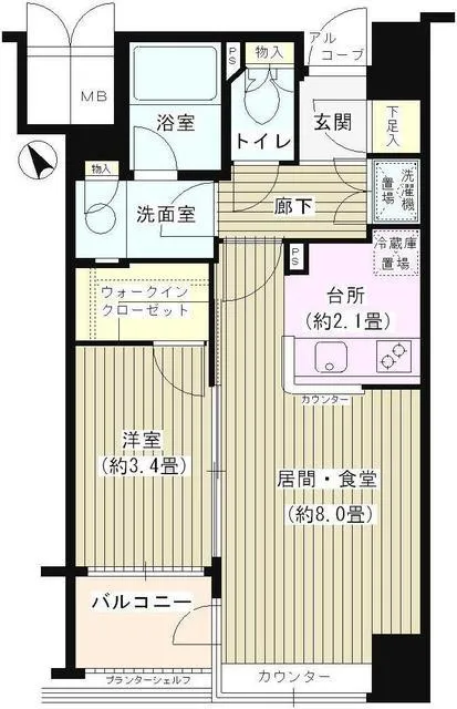 THE Palms Minami Otsuka - Floor Plan - ["Floor plan", "Text", "Plan"]