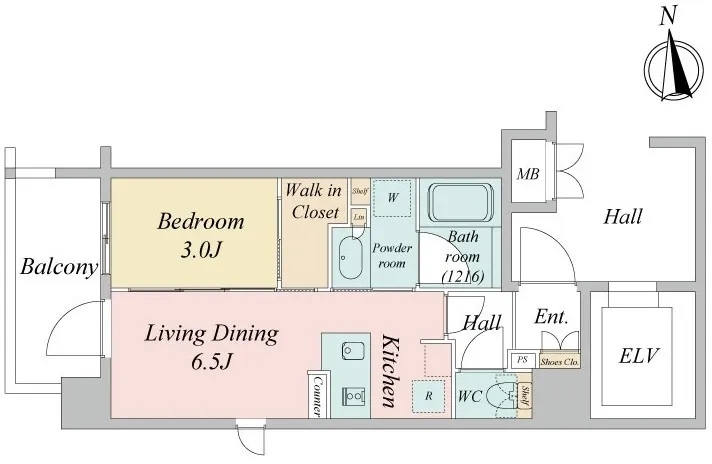 LiveCasa Nishidai - Floor Plan - ["Rectangle", "Font", "Parallel"]