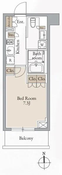 Cross Residence Takadanobaba - Floor Plan - []