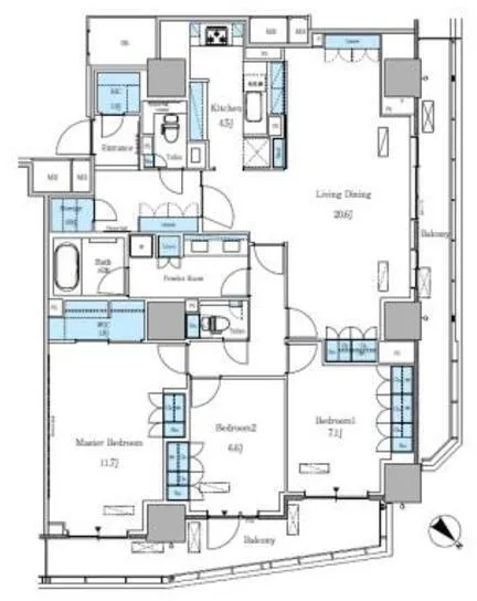 Park Axis Takinogawa La Breeze - Floor Plan - ["Plan", "Floor plan", "Diagram"]