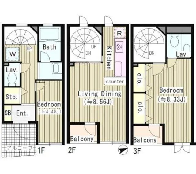 Belle Maison (3 Floor Maisonette) - Floor Plan - ["Floor plan", "Plan", "Drawing"]