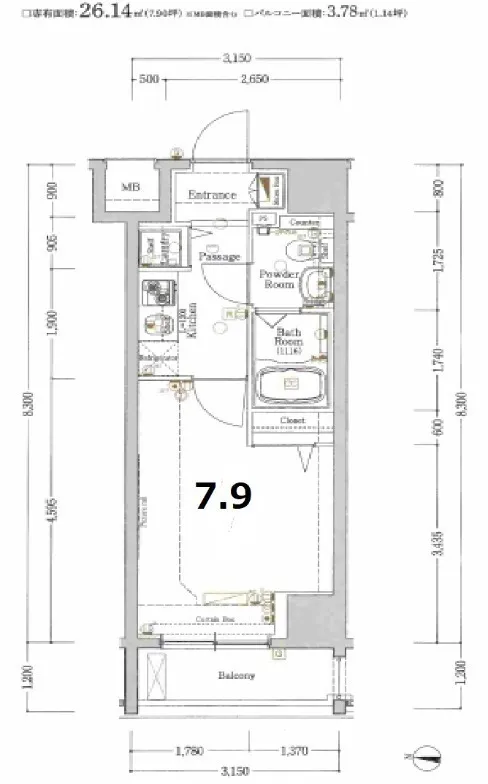 XEBEC Kiba - Floor Plan - ["Plan", "Diagram"]