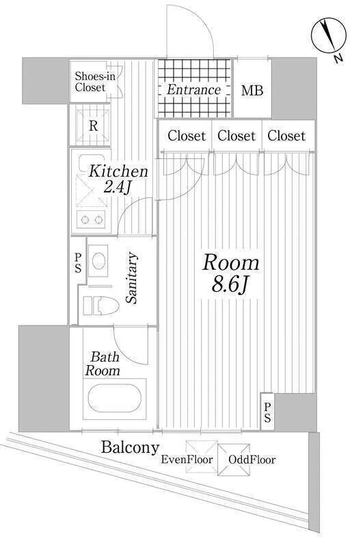 Court Hills Hiroo Minami - Floor Plan - ["White", "Plan", "Diagram"]