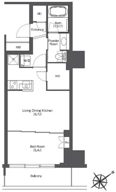 Tokyo Port City Takeshiba Residence Tower - Floor Plan - ["Plan", "Diagram", "Floor plan"]