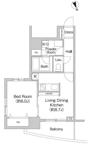 Prime Urban Machiya South Court - Floor Plan - ["Parallel", "Slope", "Schematic"]