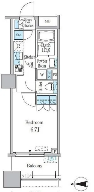 Park Cube Kameido - Floor Plan - ["Floor plan", "Text", "Plan"]