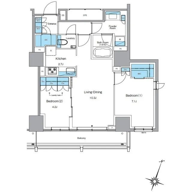 LEFONT PROGRESS SHIBUYA HILLTOP - Floor Plan - ["Schematic", "Rectangle", "Slope"]