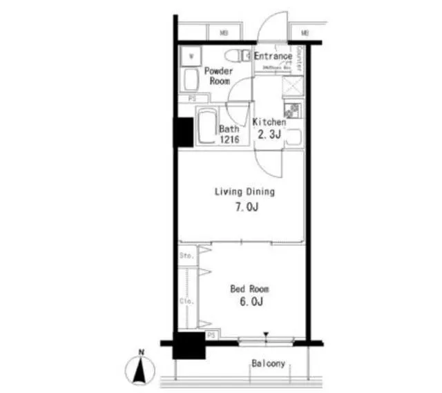 Park Axis Kameido - Floor Plan - ["Rectangle", "Parallel", "Font"]