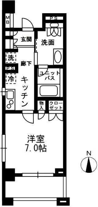 Residia Nakaochiai - Floor Plan - []