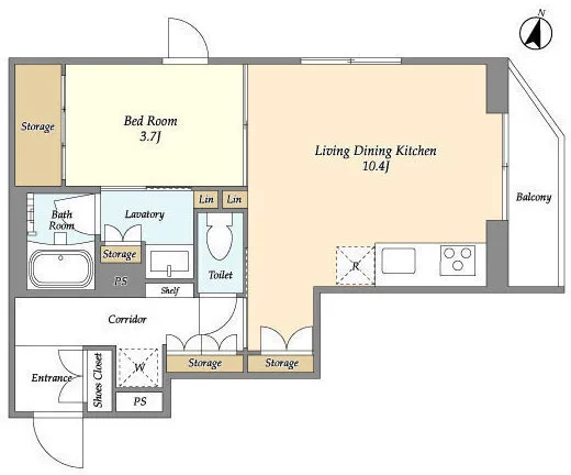 ASTILE Harajuku - Floor Plan - ["Rectangle", "Parallel", "Schematic"]