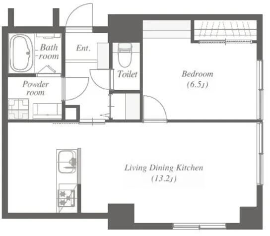Cosmo Lead Nishi-Nippori - Floor Plan - ["White", "Plan", "Floor plan"]