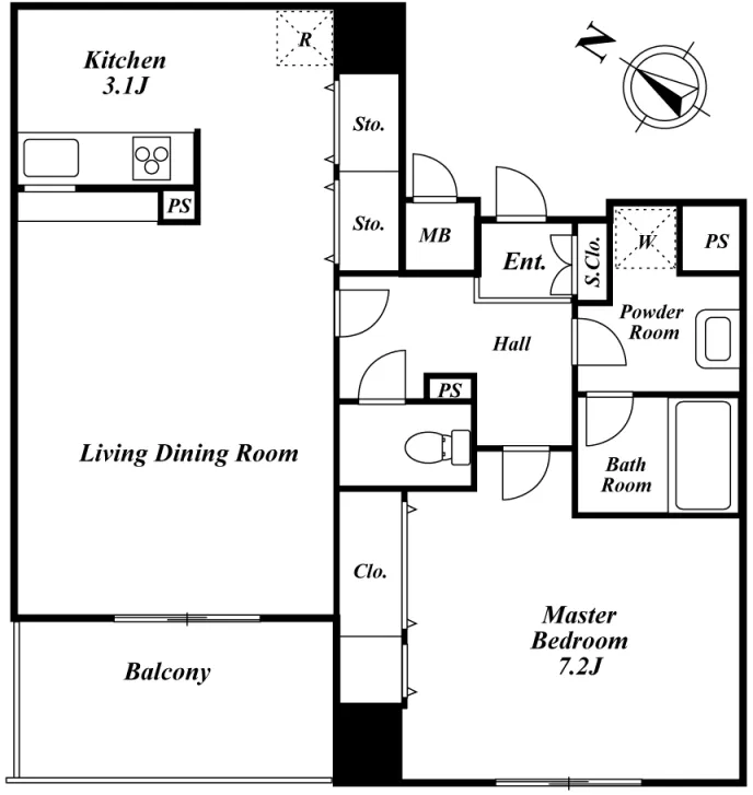Across Meguro Tower - Floor Plan - ["White", "Plan", "Diagram"]