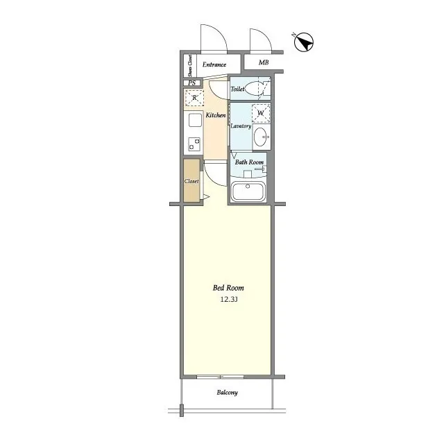 BLESS Kitashinjuku - Floor Plan - ["Rectangle", "Font", "Parallel"]