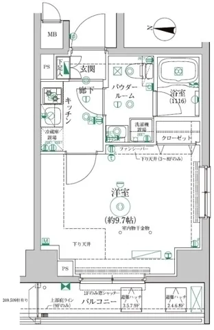 Rare Rise Kiyosumi Shirakawa - Floor Plan - ["White", "Plan", "Diagram"]