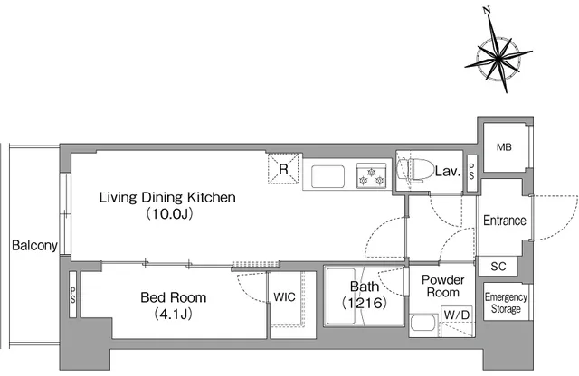 Comforia Liv Minamisunamachi East - Floor Plan - ["Diagram"]