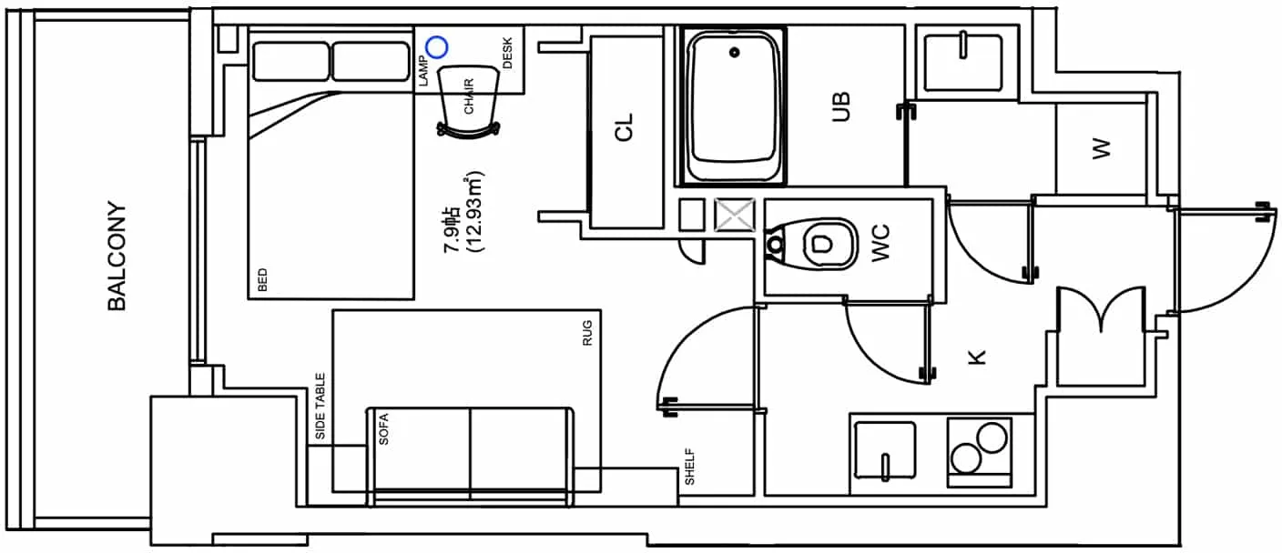 Hmlet Moto-Asakusa - Floor Plan - []