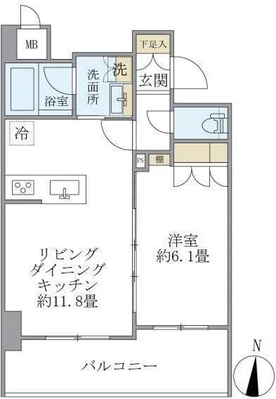 Rexceed Ryogoku Station - Floor Plan - ["Plan", "Diagram", "Floor plan"]