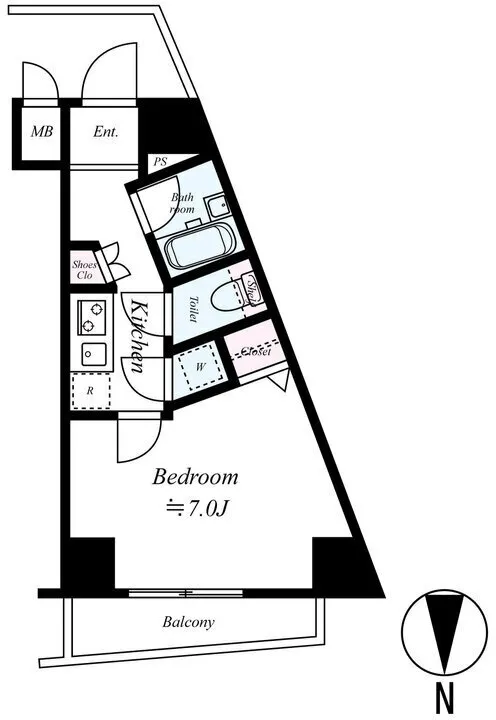 PALACE STUDIO Bunkyo Otowa - Floor Plan - ["Diagram", "Plan"]