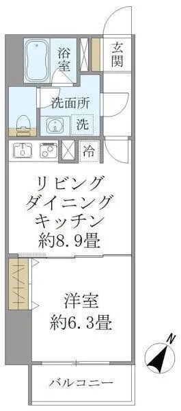 SS.FLAT Kagurazaka South - Floor Plan - ["White"]