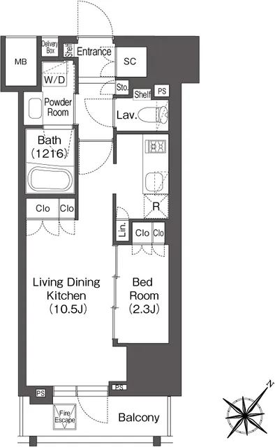 Refill Orb Yoyogi - Floor Plan - ["Parallel", "Rectangle", "Font"]
