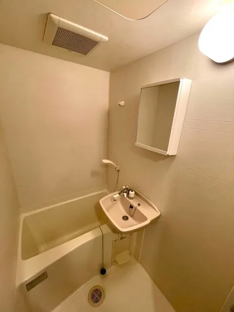 Residia Monzen Nakamachi - Interior - ["Mirror", "Bathroom sink", "Plumbing fixture"]