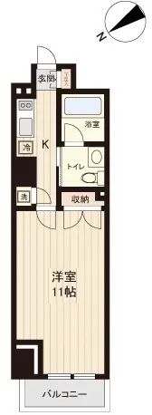 Pratique Kiyosumi Shirakawa - Floor Plan - ["Apartment", "Door", "Home Door"]