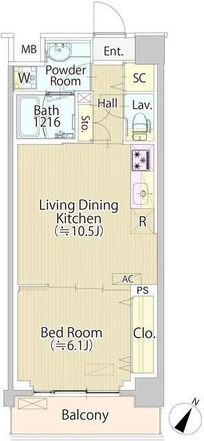 SASAZUKA TODAY - Floor Plan - []