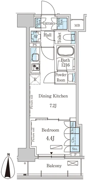 Park Axis Kinshicho West - Floor Plan - []