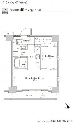 Proud Flat Shibuya Tomigaya - Floor Plan - ["Diagram", "Number", "Plan"]