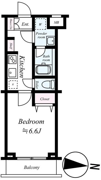 Sky Court Palace Senkawa - Floor Plan - []