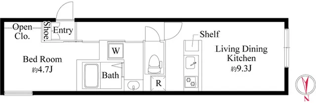 False Class Takadanobaba - Floor Plan - ["Plumbing fixture"]