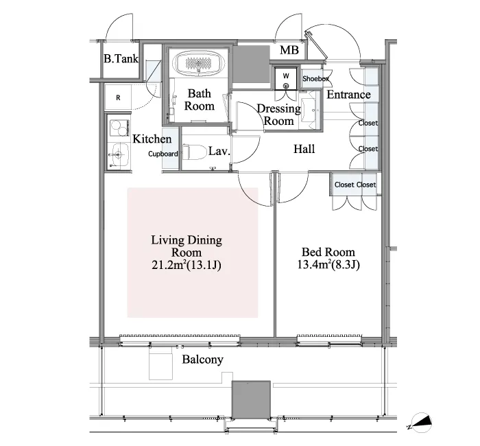 Central Park Tower La Tour Shinjuku - Floor Plan - ["Schematic", "Rectangle", "Slope"]