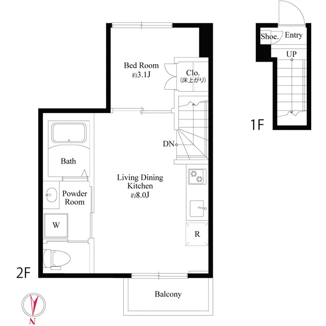 NOBILIS Senkawa - Floor Plan - ["Rectangle", "Font", "Parallel"]