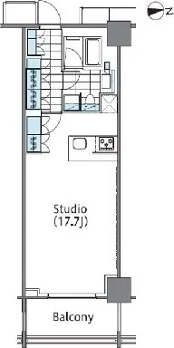 Comforia Shinjuku East Side Tower - Floor Plan - ["Rectangle", "Slope", "Parallel"]