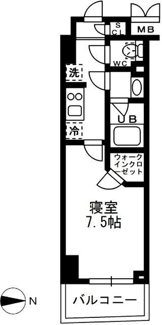 RESIDIA Kameido - Floor Plan - ["Rectangle", "Font", "Parallel"]