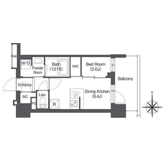 Comforia Morishita South - Floor Plan - ["Rectangle", "Font", "Parallel"]