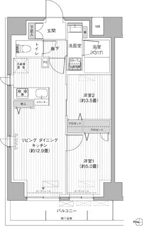 Y's Honjo - Floor Plan - ["Plan", "Floor plan", "Technical drawing"]
