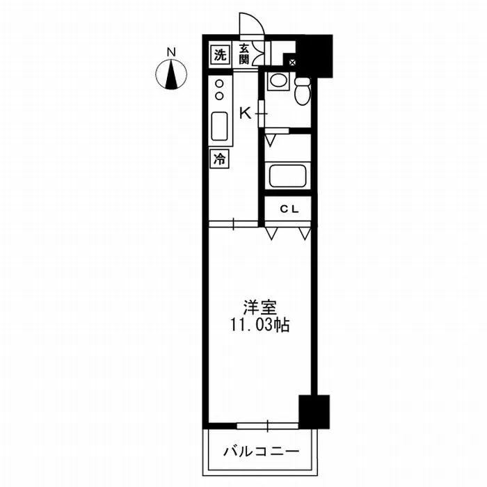 Residia Ueno Okachimachi - Floor Plan - ["Parallel", "Rectangle", "Font"]
