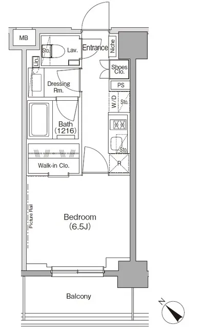 The Park Habio Tsukishima Front - Floor Plan - ["Rectangle", "Schematic", "Parallel"]