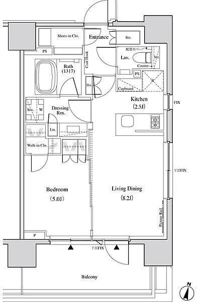 The Park Habio Yoyogi - Floor Plan - ["White", "Plan", "Diagram"]