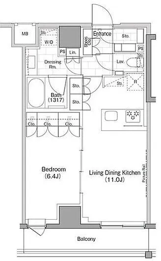 The Park Habio Waseda - Floor Plan - ["White", "Diagram", "Plan"]