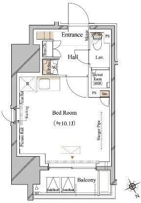 Blanciesta Asakusa Kuramae - Floor Plan - ["White", "Plan", "Diagram"]