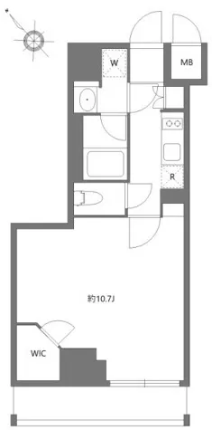 KDX Residence Toyosu - Floor Plan - ["White"]