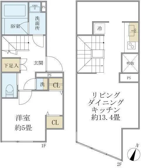 Pratique Nakano-Sakaue - Floor Plan - ["White", "Plan", "Floor plan"]