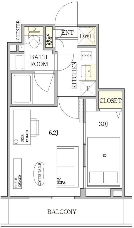 Hmlet Koenji II - Floor Plan - []