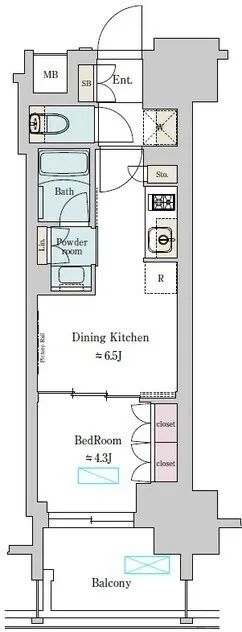 Brillia Ist Ueno Inaricho - Floor Plan - []