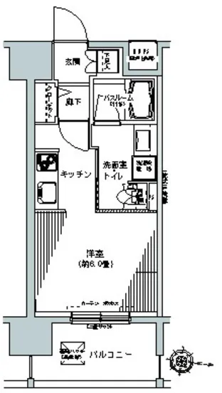 Park Cube Itabashi Honmachi - Floor Plan - ["Tile Flooring"]