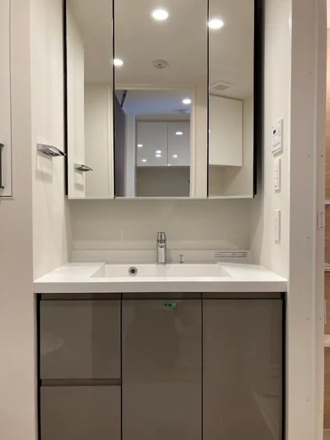 Park Axis Monzennakacho Terrace - Interior - ["Mirror", "Building", "Cabinetry"]