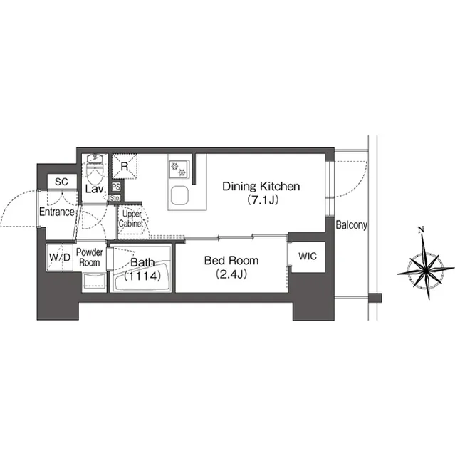 Comforia Oji - Floor Plan - ["Rectangle", "Font", "Parallel"]