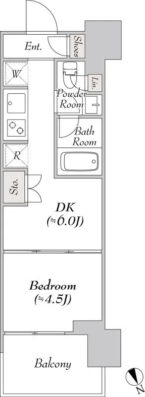 Wellis Urban Suitengumae - Floor Plan - ["Floor", "Wood flooring", "Tile Flooring"]